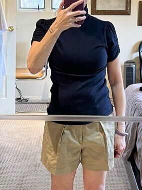 Ralph Lauren Black Label Cashmere Short Sleeve Turtleneck.